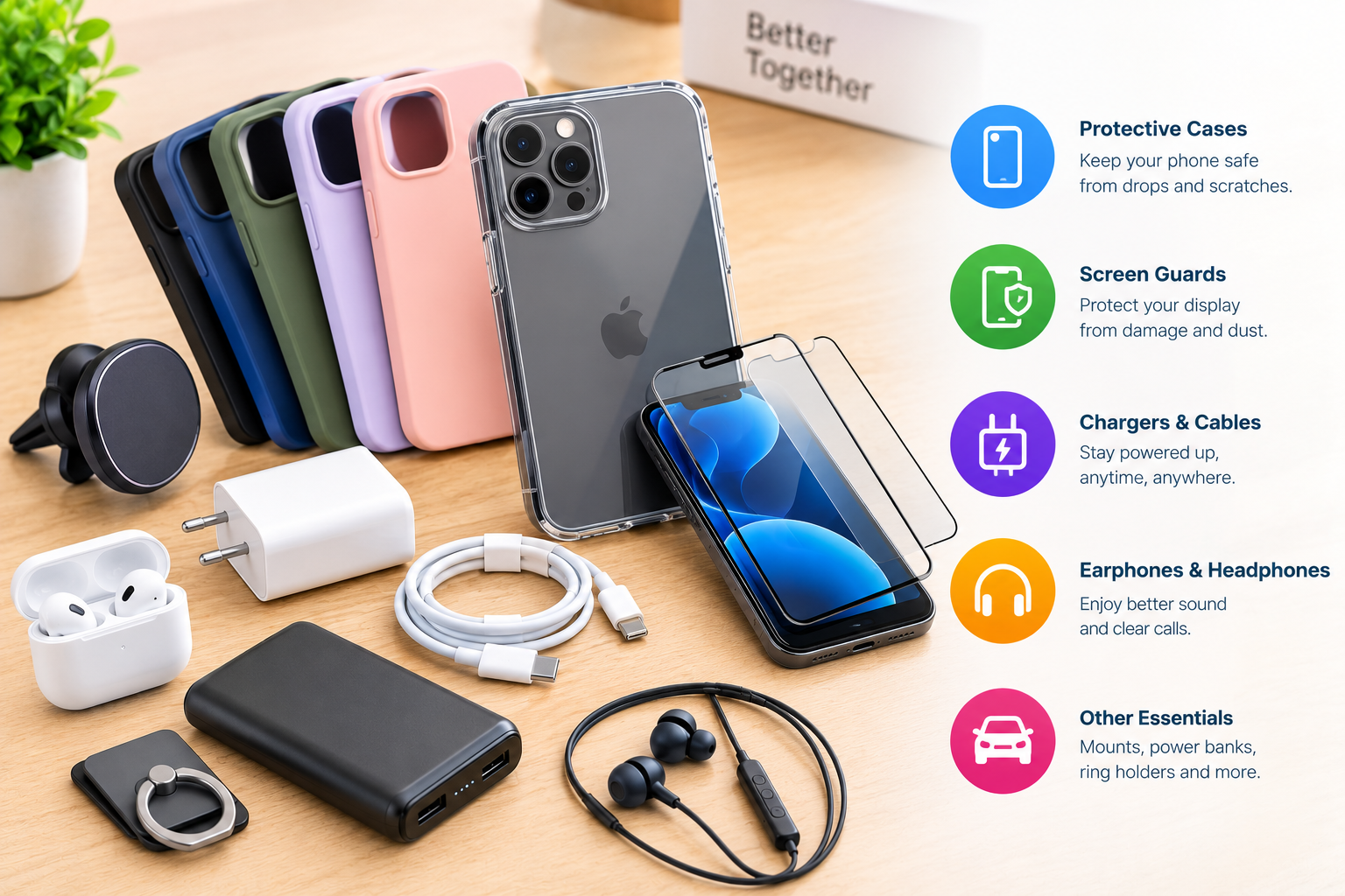 Smartphone accessories and protection